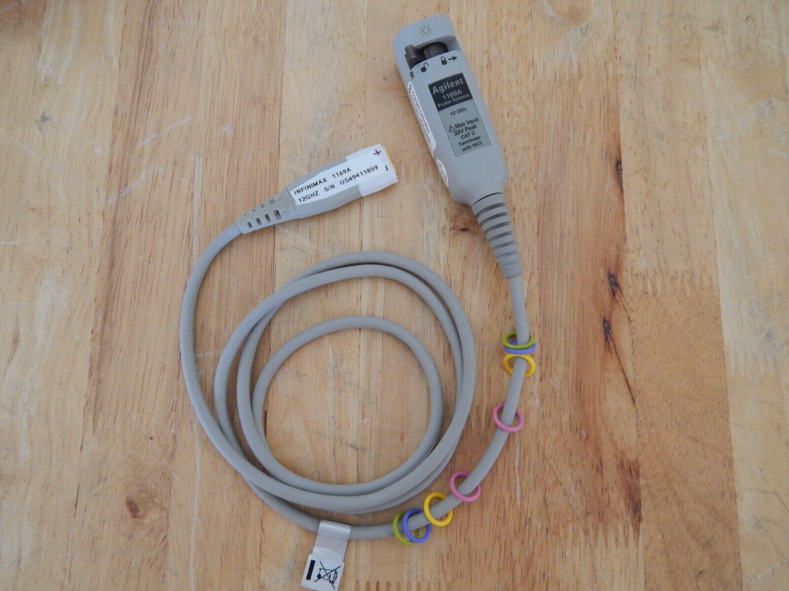 Agilent 1169A Oscilloscope 12 GHz InfiniiMax Probe, Keysight calibration. Agilent 1169A Oscilloscope 12 GHz InfiniiMax Probe, Keysight calibration.